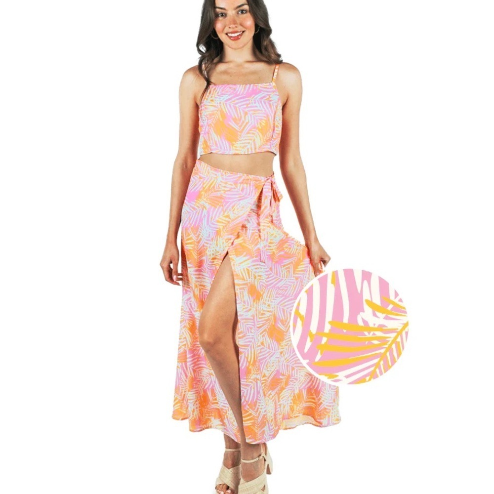 TIPSYELVES 
LUSH LEMONADE 2-PIECE MAXI DRESS SZ XL - Picture 7 of 10